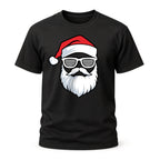 Cooler Weihnachtsmann – Stylischer Santa mit Bart & Brille T-Shirt