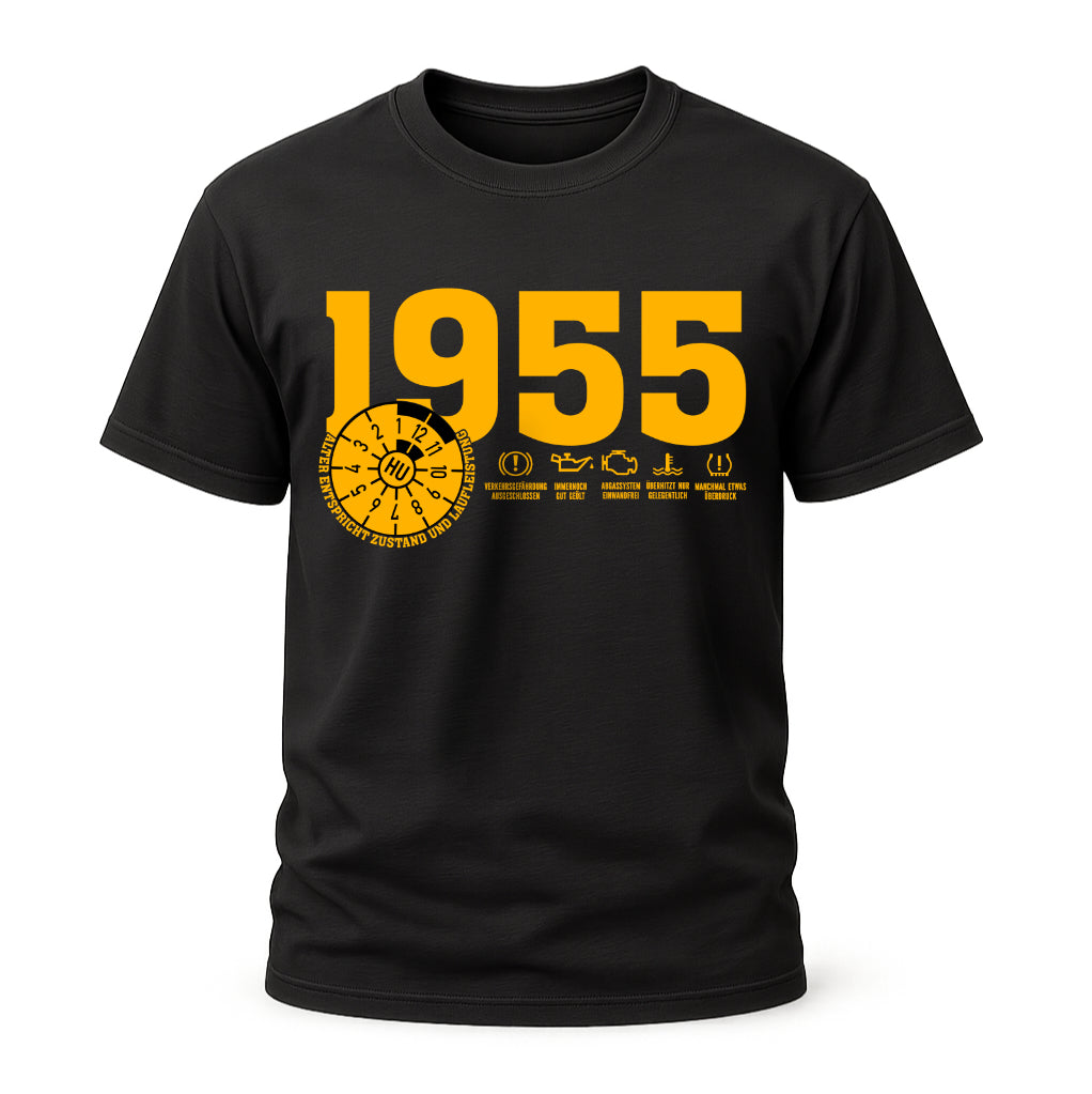 1955 TÜV Plakette – Lustiges Geburtstagsshirt für Jahrgang 1955