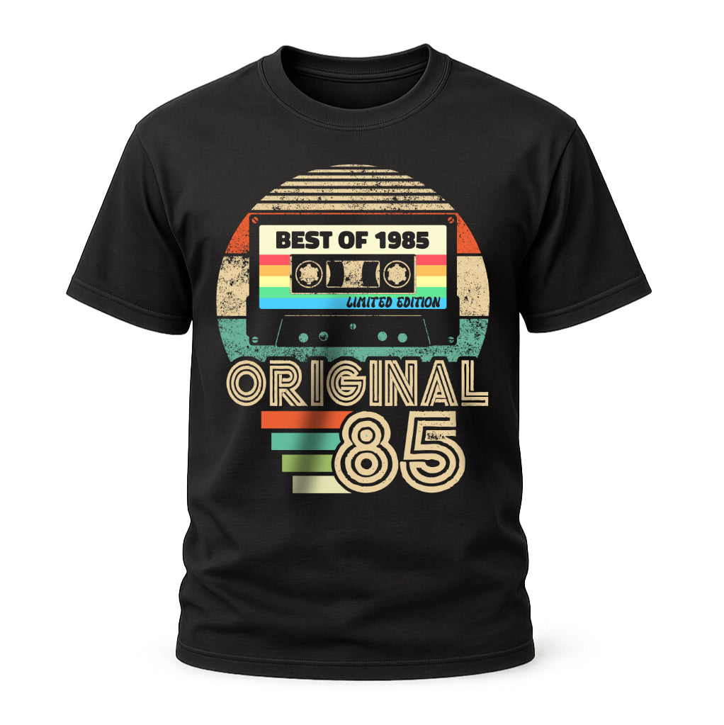 40. Geburtstag - Geboren 1985 Retro Kassette Best Of Geschenk T-Shirt