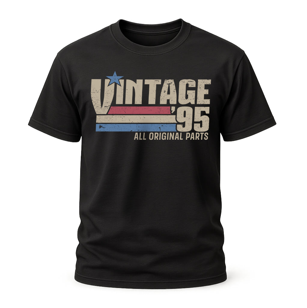 30. Geburtstag Jahrgang 1995 Vintage 95 Original Parts Retro Geschenk T-Shirt