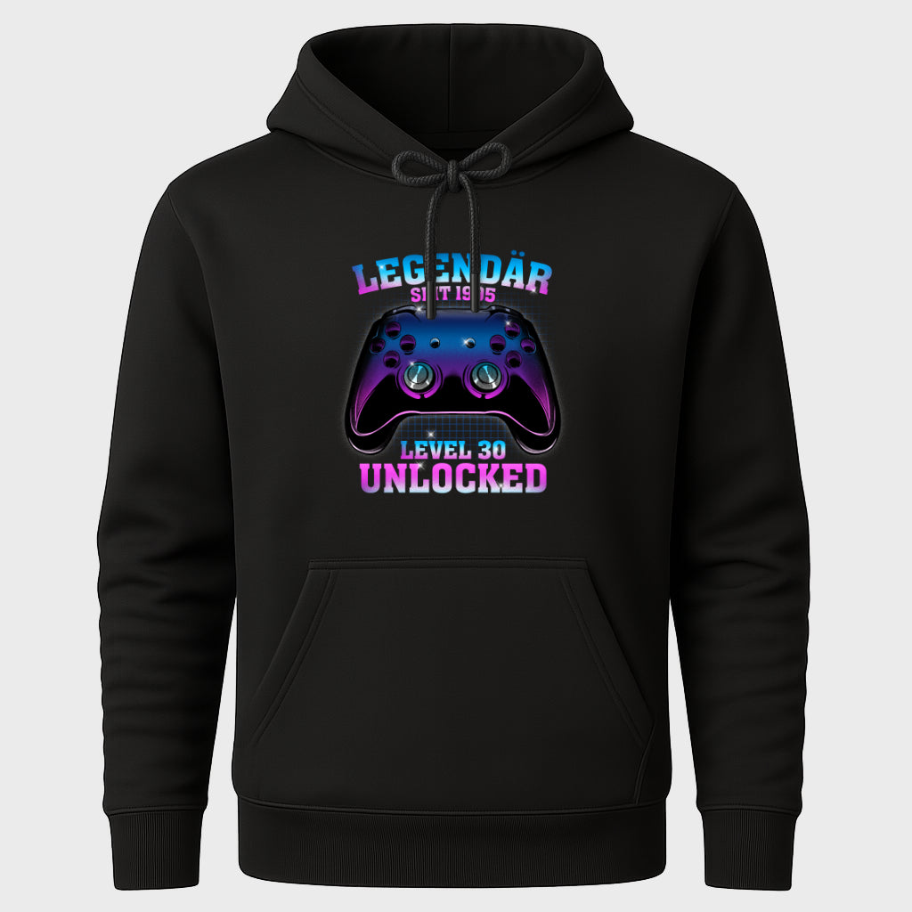 30 Geburtstag - LEVEL 30 Unlocked - Gamer Geschenk Hoodie