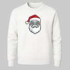 Cooler Weihnachtsmann – Stylischer Santa mit Bart & Brille - Unisex Sweatshirt