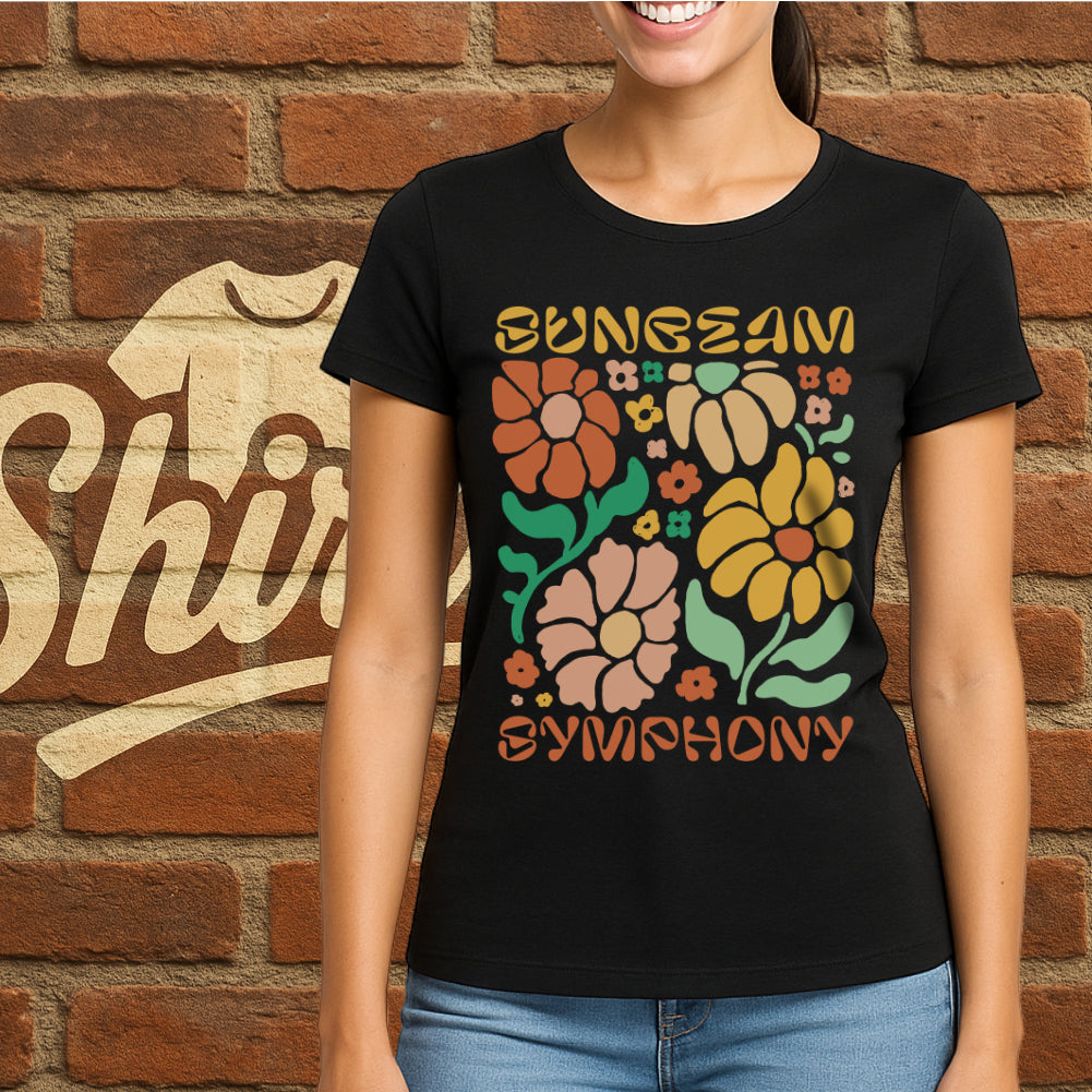 Sunbeam Symphony Shirt – Retro Flower Power T-Shirt