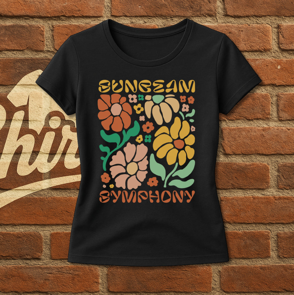 Sunbeam Symphony Shirt – Retro Flower Power T-Shirt
