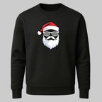Cooler Weihnachtsmann – Stylischer Santa mit Bart & Brille - Unisex Sweatshirt