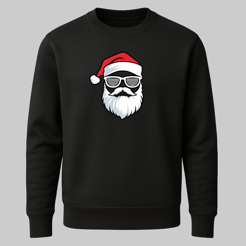 Cooler Weihnachtsmann – Stylischer Santa mit Bart & Brille - Unisex Sweatshirt